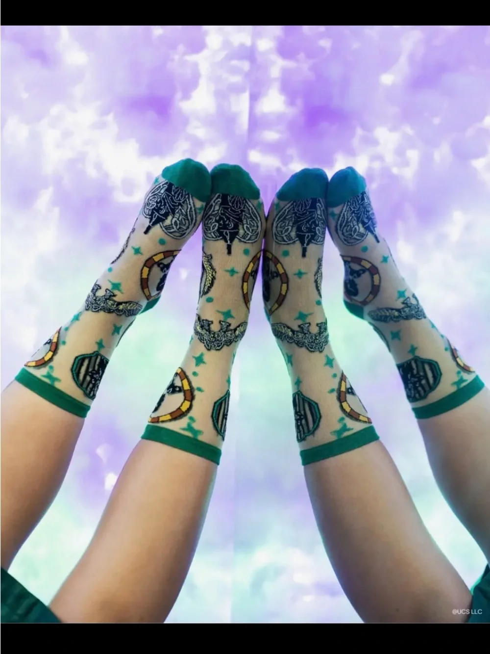 Sock Candy Wicked All Roads Lead to OZ.Shimmer Crew Socks.  Price Firm.